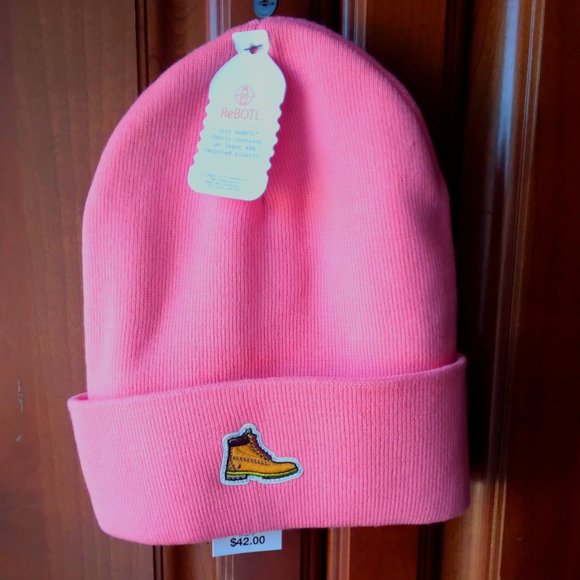 Timberland Beanie OS Pink - Picture 3 of 3